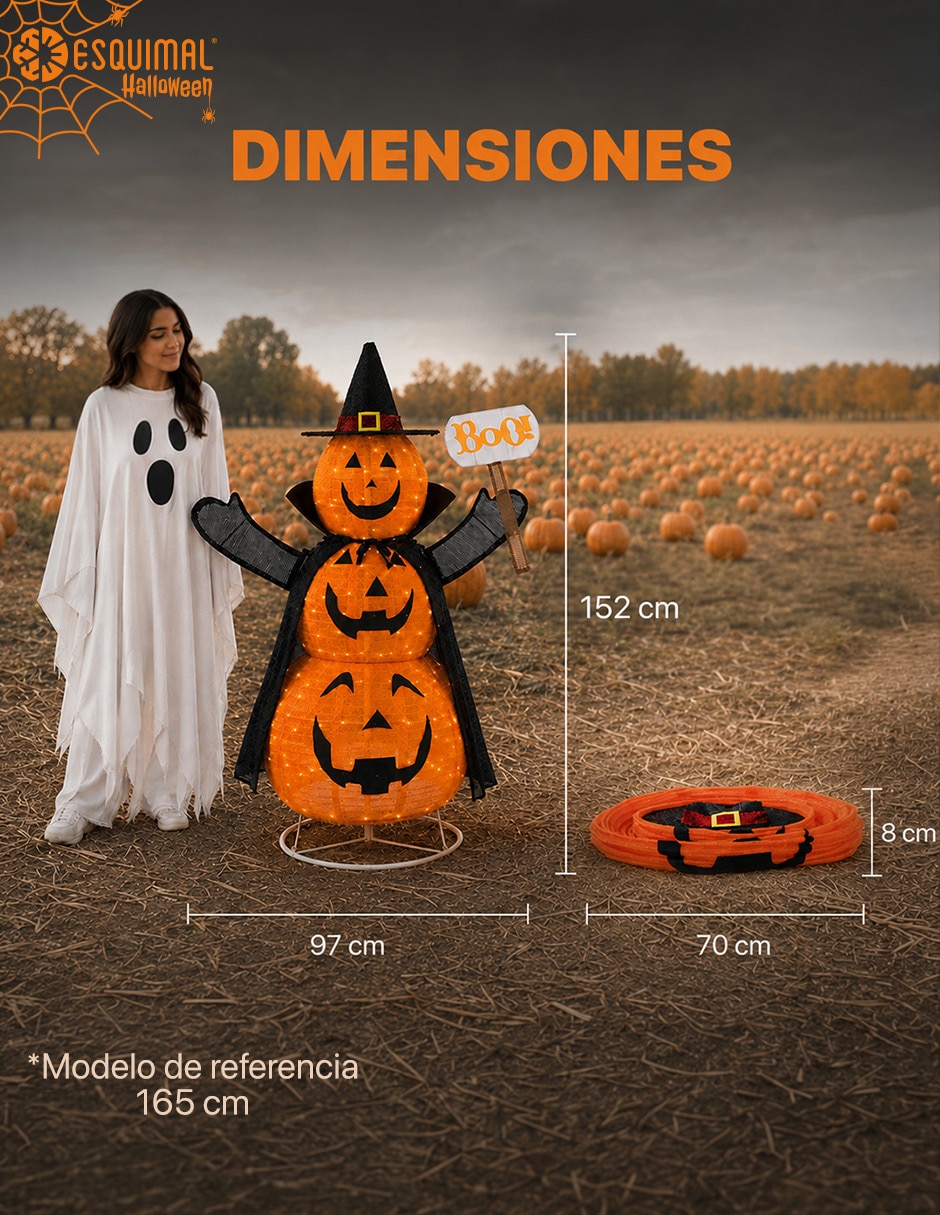 Figura decorativa Muñeco Decorativo de Terror con forma de Calabazas 9