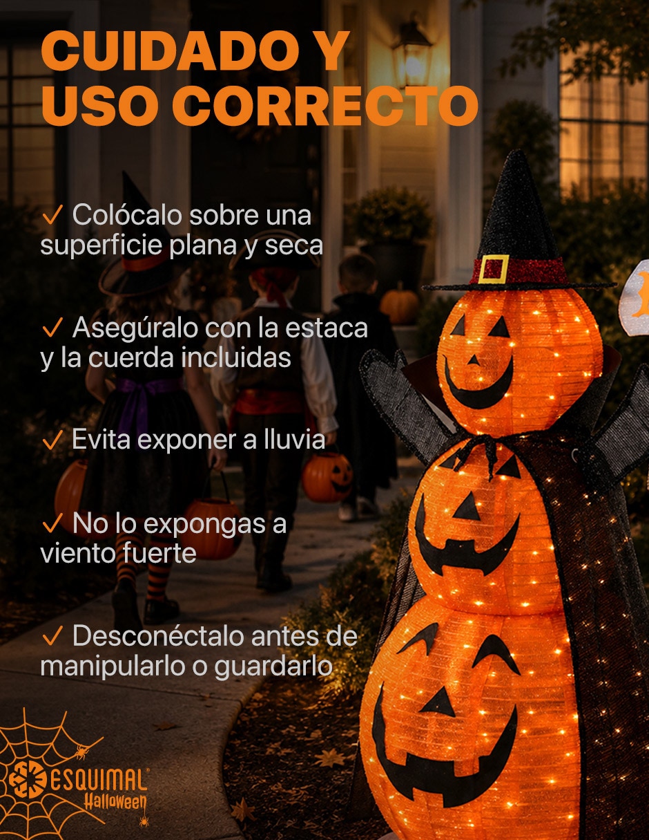 Figura decorativa Muñeco Decorativo de Terror con forma de Calabazas 6