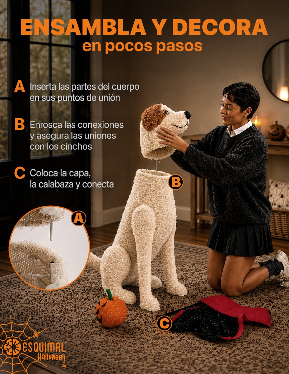 Figura decorativa Muñeco Decorativo de Terror con forma de Perro 2