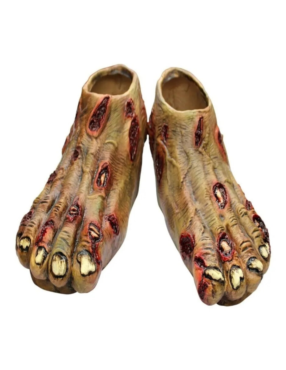 Cubre zapatos para disfraz de Cubre Zapatos Pie de Zombie Accesorio 2