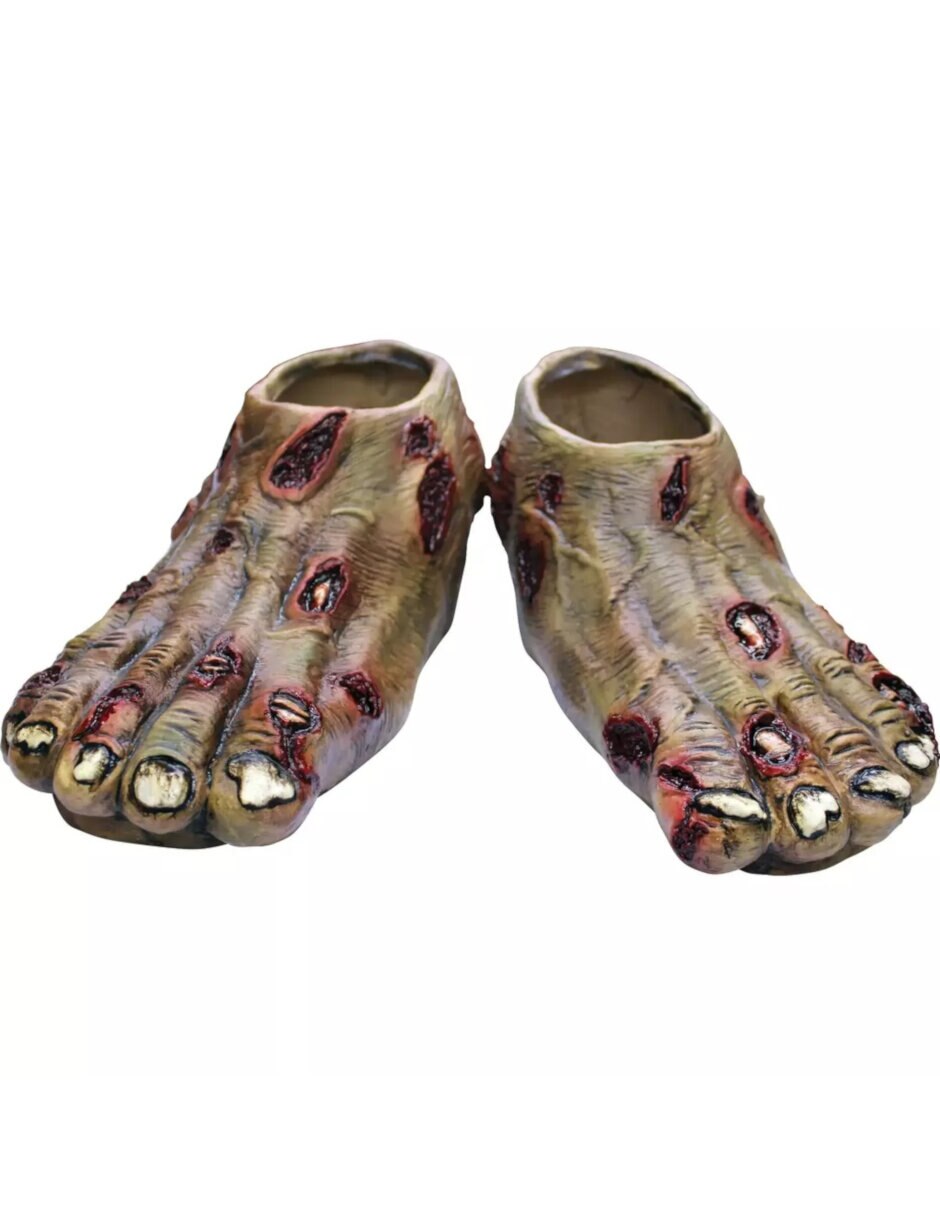 Cubre zapatos para disfraz de Cubre Zapatos Pie de Zombie Accesorio 3