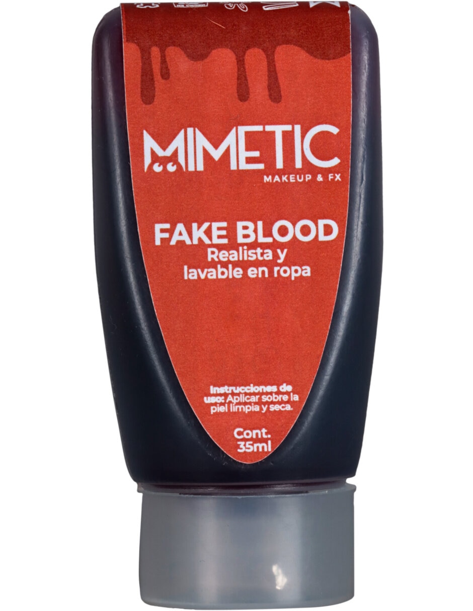 Maquillaje para disfraz de Sangre Falsa 35 ml Adorno 4