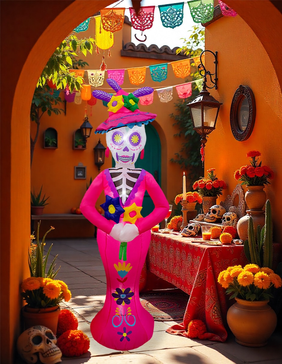 Inflable decorativo forma de Catrina 3