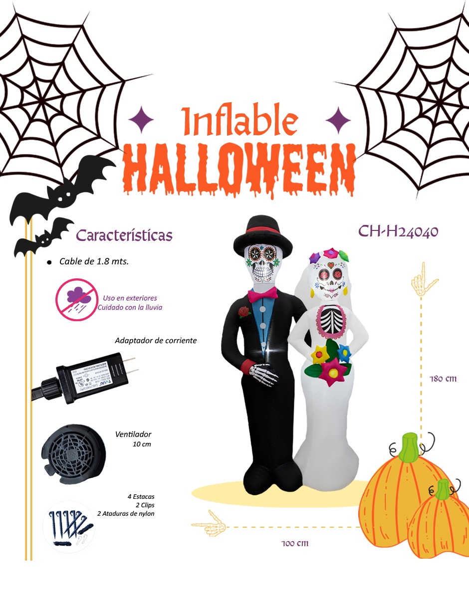 Inflable decorativo forma de Catrines 4
